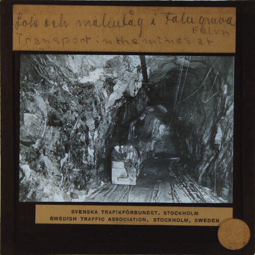 Transport in the mines at Falun