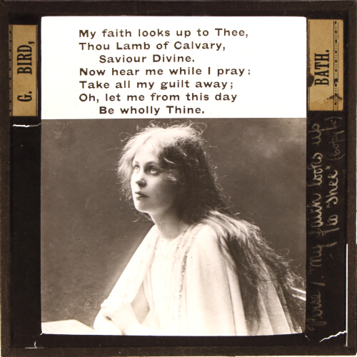 My faith looks up to Thee, / Thou Lamb of Calvary