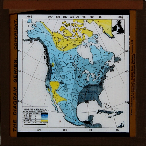 Mean Annual Rainfall, North America