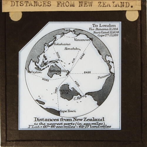Distances from New Zealand