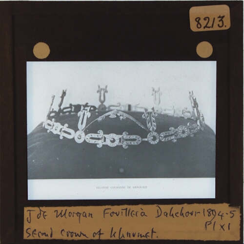 J. de Morgan, Fouilles à Dahchour Pl.XI -- Second Crown of Khnumet