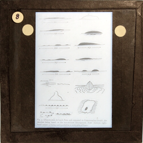 Objects seen in Loch Ness and reported to Commander Gould