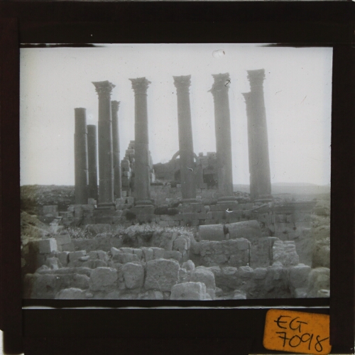 Columns of ruined Egyptian temple