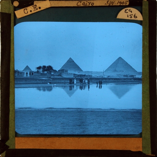 Pyramids from Arab Village, Cairo