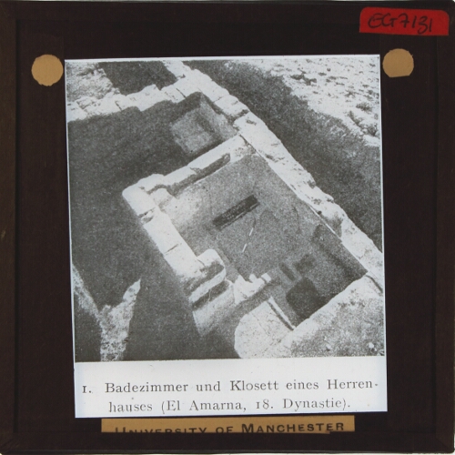 Badezimmer und Klosett eines Herrenhauses (El Amarna, 18 Dynastie)