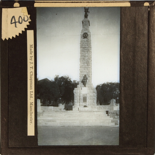 War memorial obelisk in unidentified location