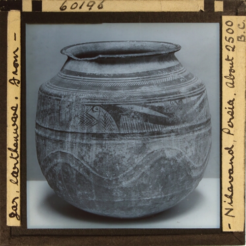 Jar, earthenware, from Nihawand, Persia, about 2500 B.C.