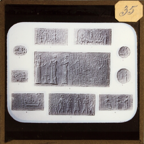 Tablets with embossed images and characters