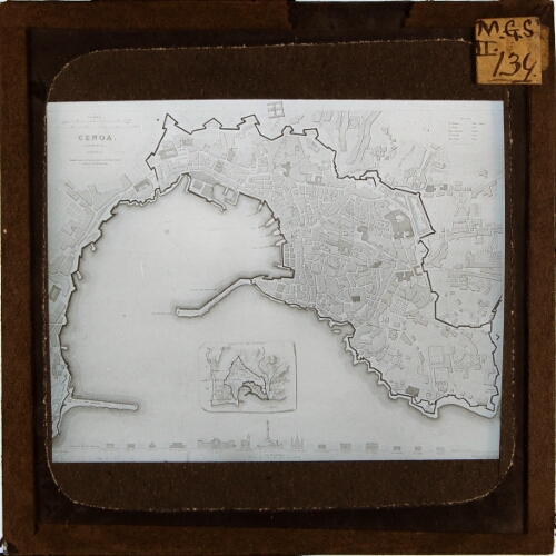 Map of Genoa, 1841