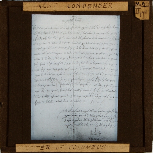 Letter of Columbus