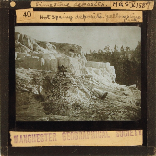 Limestone deposits -- Hot Spring deposits, Yellowstone Park