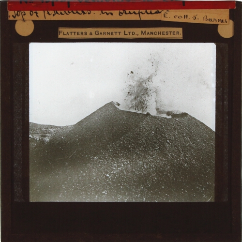 Top of Vesuvius in Eruption