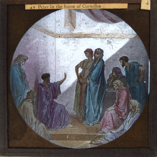 Peter in the house of Cornelius – secondary view of slide