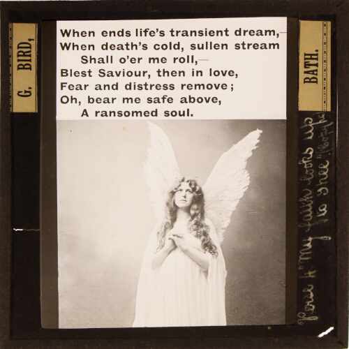 When ends life's transient dream, / When death’s cold, sullen stream,