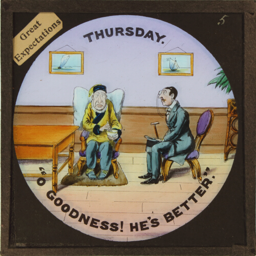 Thursday -- 'O goodness! He's better'
