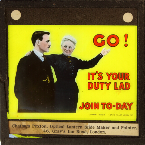 Go! It's your duty lad. Join to-day