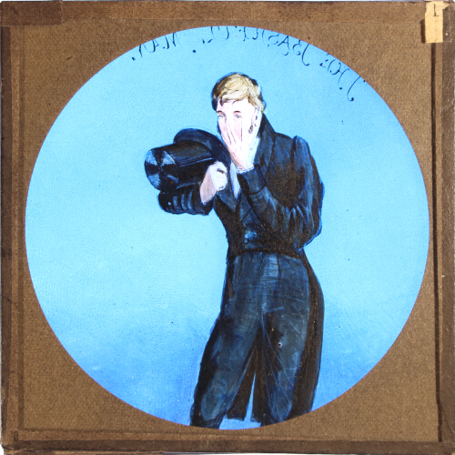Portrait of the Bashful Man – secondary view of slide