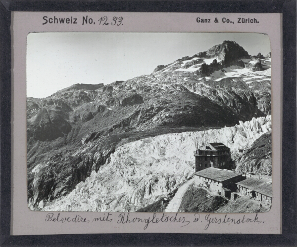 Belvedere mit Rhongletscher und Gerstenstock