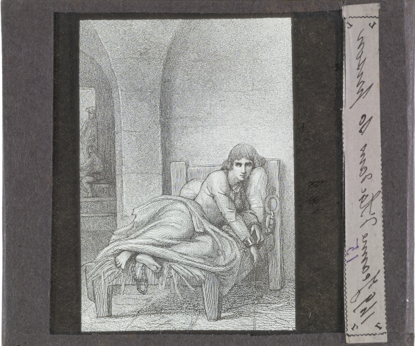 Jeanne d'Arc dans sa prison – secondary view of slide