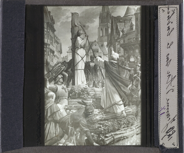 Jeanne d'Arc sur le bûcher – secondary view of slide