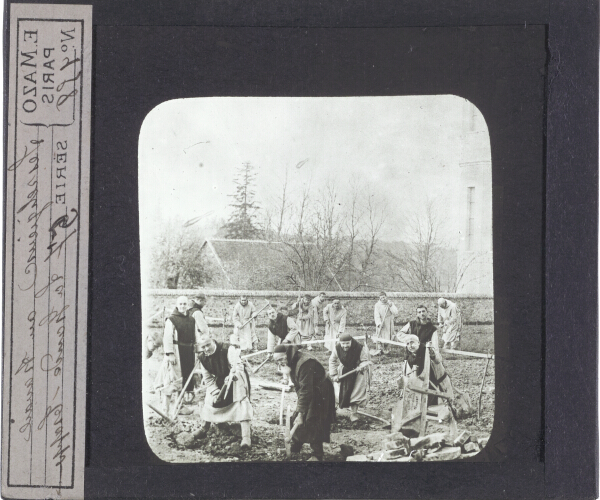 Les religieux au travail, La Grande Trappe – secondary view of slide