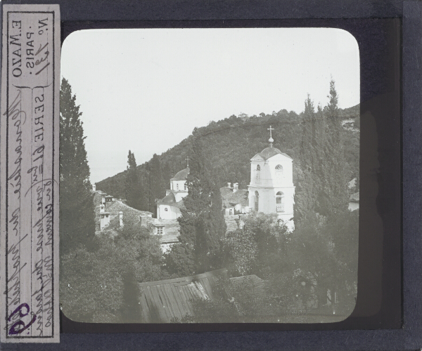 Monastère du prophète Elie, vue prise du jardin du couvent – secondary view of slide