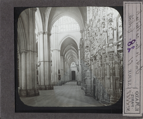 Intérieur de la cathédrale, Tolède – secondary view of slide