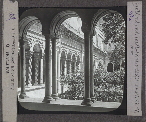 Rome. Cloître St-Paul hors les Murs – secondary view of slide