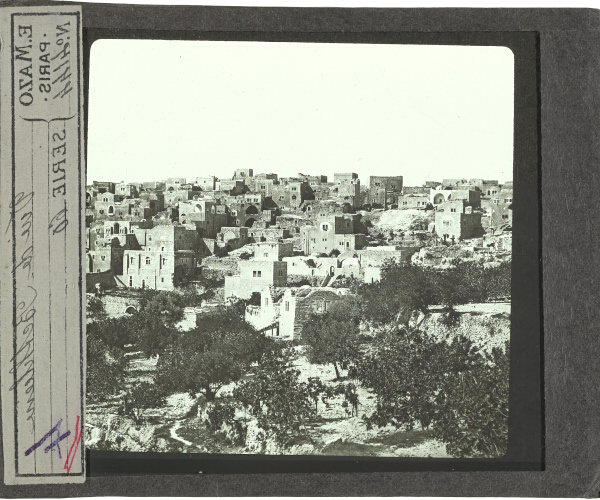 Vue de Bethléem – secondary view of slide