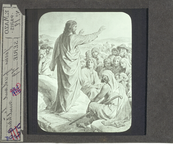 Jésus prêchant à la multitude – secondary view of slide
