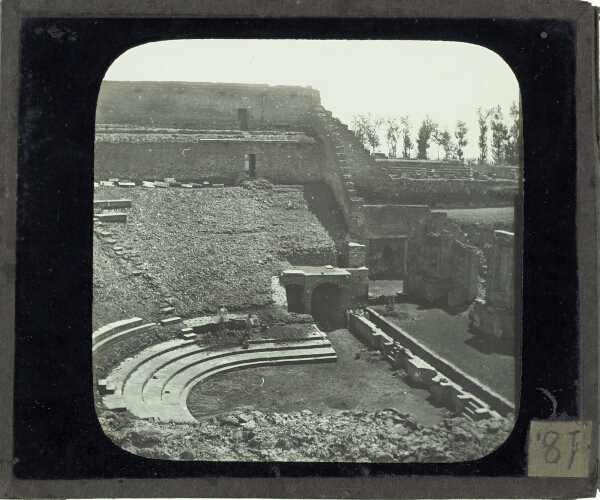 Ruins of large theatre, Pompeii