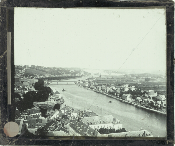 View over River Meuse and city of Namur