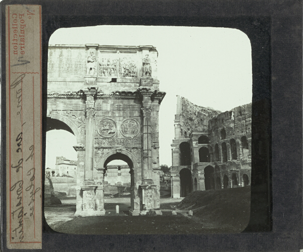 Rome, arc de Constantin et Colysée – secondary view of slide