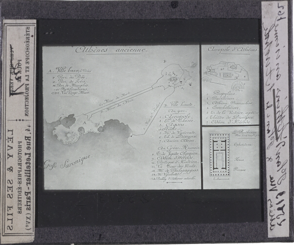 Plan d'Athènes ancienne et Plan de l'Acropole – secondary view of slide