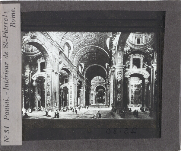 Panini -- Intérieur de St-Pierre, Rome