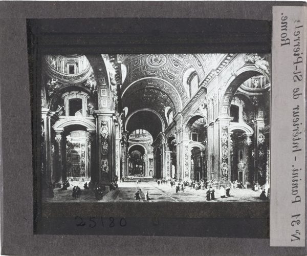 Panini -- Intérieur de St-Pierre, Rome – secondary view of slide
