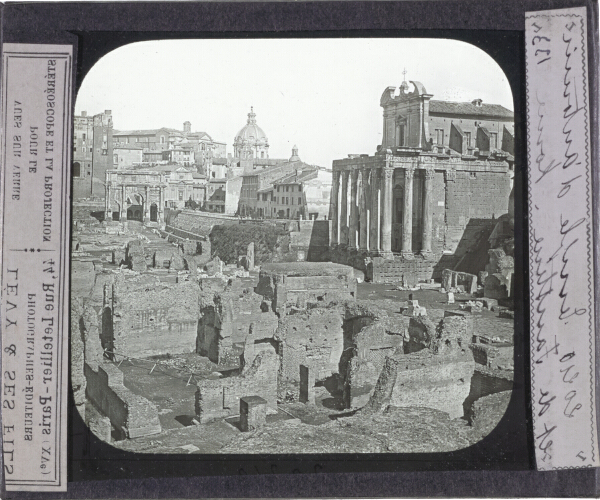 Temple d'Antoninus et de Faustine, Rome – secondary view of slide