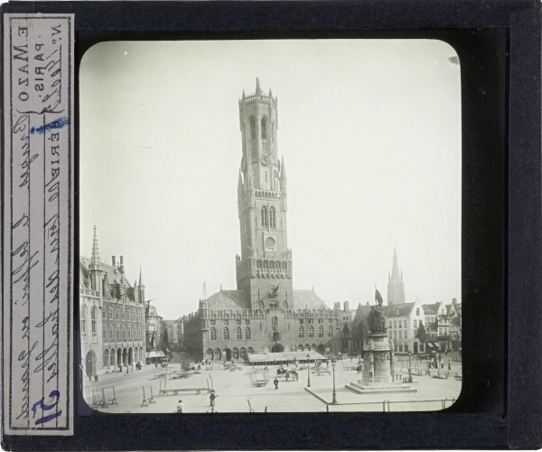 Bruges. Le Beffroi ou grande Tour des Halles – secondary view of slide