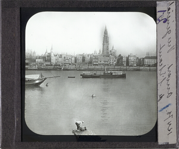 Anvers. Vue générale de l'Escaut – secondary view of slide