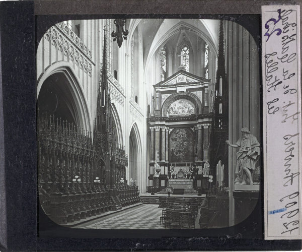 Anvers. Intérieur de la Cathédrale, les Stalles – secondary view of slide