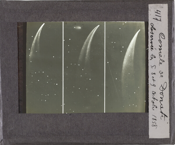 Comète de Donati, observée le 5, 8 et 9 Octobre 1858