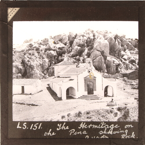 Hermitage on La Péna, showing Quartz Rock