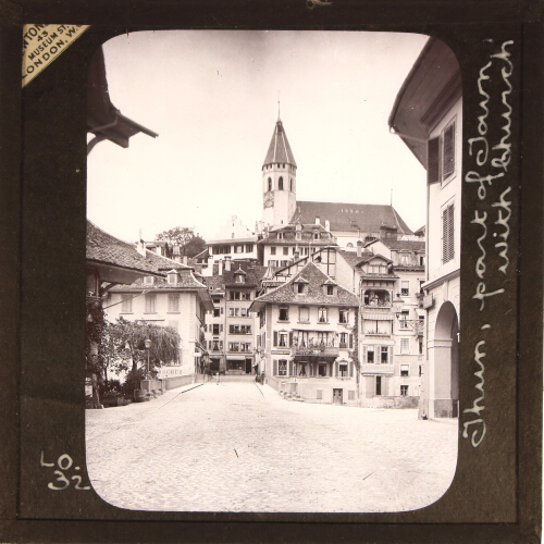 Thun. Part of Town, with Church