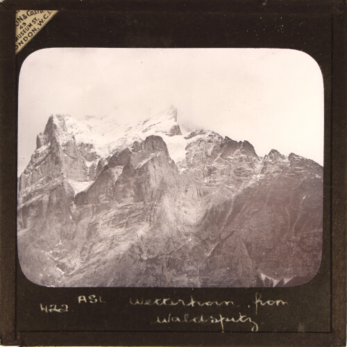 Wetterhorn from Waldspitz. LO219