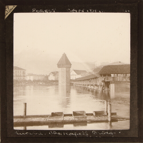 Lucerne -- the Kapell Bridge and Old Tower