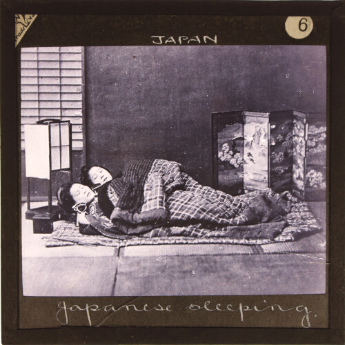 Interior of a Room; Japanese sleeping