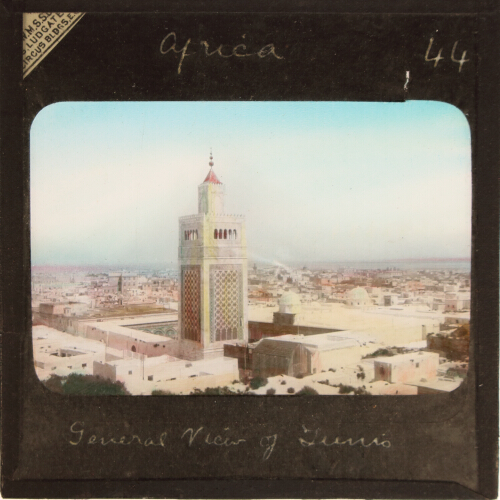 General view of Tunis, including the Courts of Justice