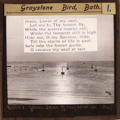 Jesus, Lover of my soul, / Let me to Thy bosom fly