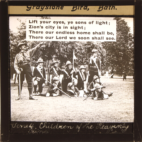 Lift your eyes, ye sons of light; / Zion's city is in sight;