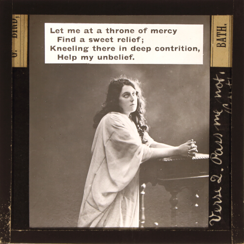 Let me at a throne of mercy / Find a sweet relief;